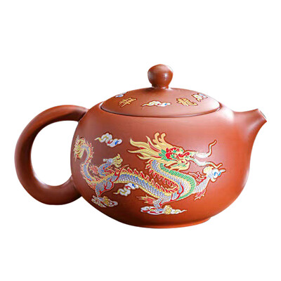 Τσαγιέρα που αλλάζει χρώμα με Dragons Phoenixs Pattern Washable Gongfu Teapots Βραστήρας Δώρο Τσαγιέρα Σετ τσαγιού Κεραμικά και αγγεία