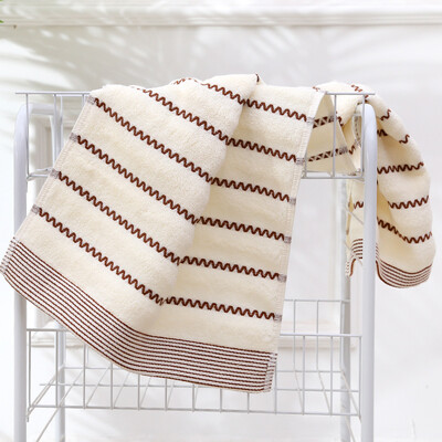 Πετσέτες μπάνιου προσώπου από 100% βαμβάκι Υψηλής ποιότητας Λευκό Μπλε Μπάνιο Απαλή αίσθηση Υψηλής Απορροφητική Πετσέτα Ντους Ξενοδοχείου Πολύχρωμη 75x35cm