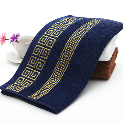 Πετσέτες μπάνιου προσώπου από 100% βαμβάκι Υψηλής ποιότητας Λευκό Μπλε Μπάνιο Απαλή αίσθηση Υψηλής Απορροφητική Πετσέτα Ντους Ξενοδοχείου Πολύχρωμη 75x35cm