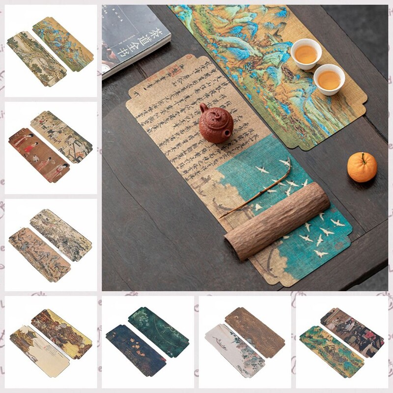 Hiina stiilis Hiina teerätik nõudepesulapp iidne maal Veekindel teepadjalapp Kahepoolne teealus Teelaud