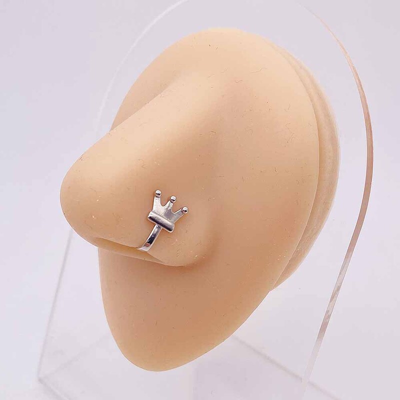 Tarpvalstybinis karštas išpardavimas atviras nosies žiedas netikras nosies nagas meilė kryžius triušis medumi inkrustuotas cirkonio nagas be auskarų