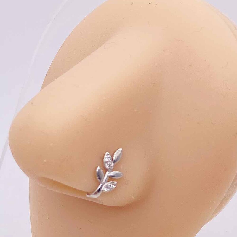 Tarpvalstybinis karštas išpardavimas atviras nosies žiedas netikras nosies nagas meilė kryžius triušis medumi inkrustuotas cirkonio nagas be auskarų