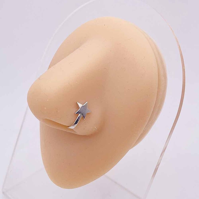 Tarpvalstybinis karštas išpardavimas atviras nosies žiedas netikras nosies nagas meilė kryžius triušis medumi inkrustuotas cirkonio nagas be auskarų