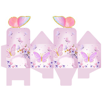 New Butterfly Candy Box Hollow Butterfly Wings Wedding Candy Box Decoration Party Supplies Στολίδια Κουτί αποθήκευσης Χονδρική