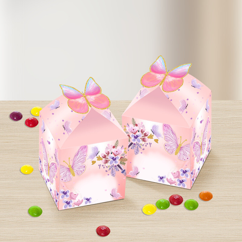 New Butterfly Candy Box Hollow Butterfly Wings Wedding Candy Box Decoration Party Supplies Στολίδια Κουτί αποθήκευσης Χονδρική
