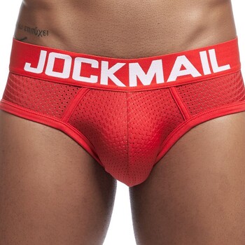 JOCKMAIL нови слипове U-изпъкнали мъжко бельо секси дишаща мрежеста глава