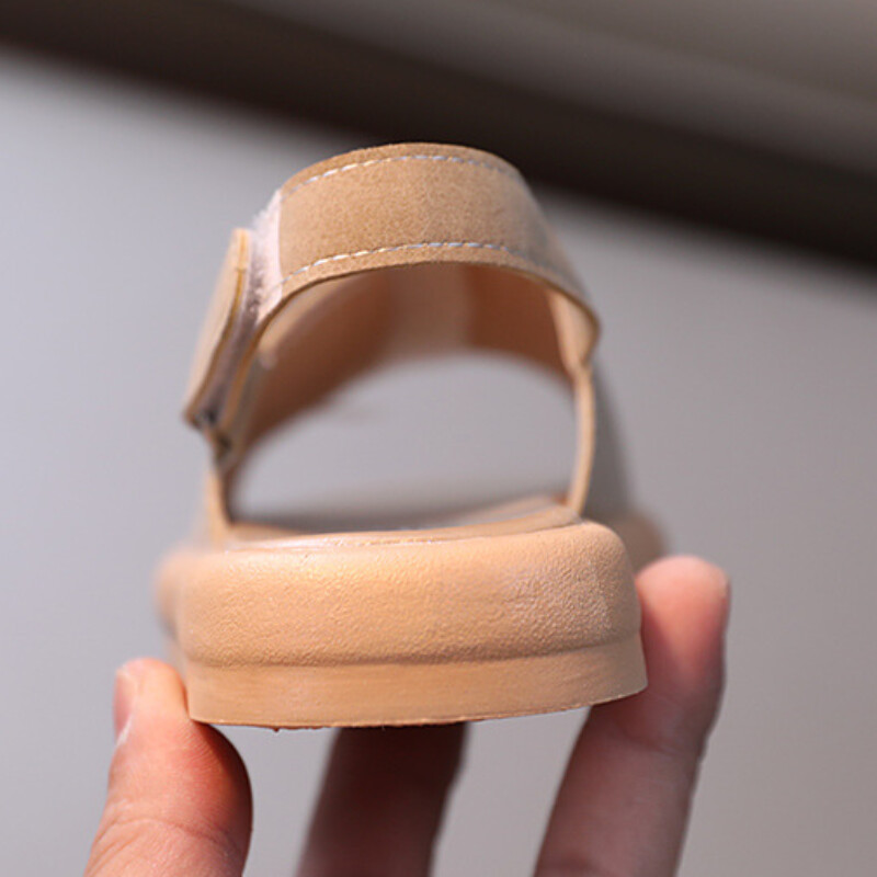 Sandale pentru copii pentru băieți, moda coreeană, pantofi pentru fete de vară, cu vârf deschis, pantofi din piele PU mată, sandale pentru copii, papuci de plajă în aer liber