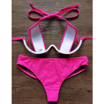 VIKINII Hollow Out Bikini 2024 Sexy Girls Beachwear Γυναικεία μαγιό Brazilian Push Up Μαγιό Γυναικεία Underwire Σετ μπικίνι