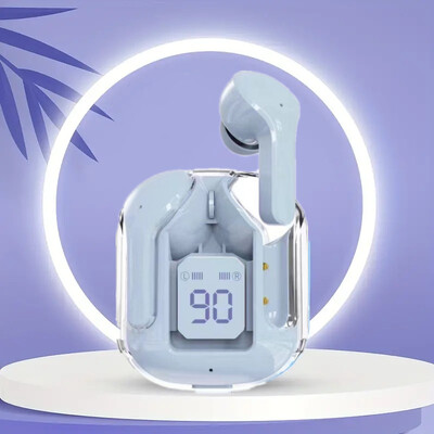 Originaal T2 juhtmevaba Bluetooth kõrvaklapid läbipaistvad HIFI kõrvaklapid LED Power Digital Display Stereo heli kõrvaklapid Xiaomi jaoks