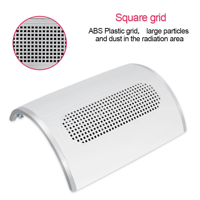 Võimas küünte imemise tolmukoguja, madala müratasemega 3/1 ventilaatoriga tugev küünte tolmuimeja 2 tolmukogumiskotiga, küünekunsti varustus