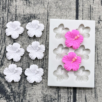 Μίνι τριαντάφυλλο Camellia Daisy Flower Silicone Sugarcraft Mold Cookie Cupcake Φόρμα ψησίματος σοκολάτας Φοντάν για τούρτα Εργαλεία διακόσμησης