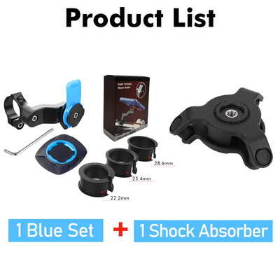 Suport telefon pentru biciclete pentru motociclete Suport pentru telefon pentru biciclete Quad Lock Suport pentru biciclete Suport rotativ la 360° pentru navigare Suport de securitate