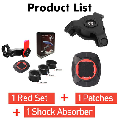 Suport telefon pentru biciclete pentru motociclete Suport pentru telefon pentru biciclete Quad Lock Suport pentru biciclete Suport rotativ la 360° pentru navigare Suport de securitate