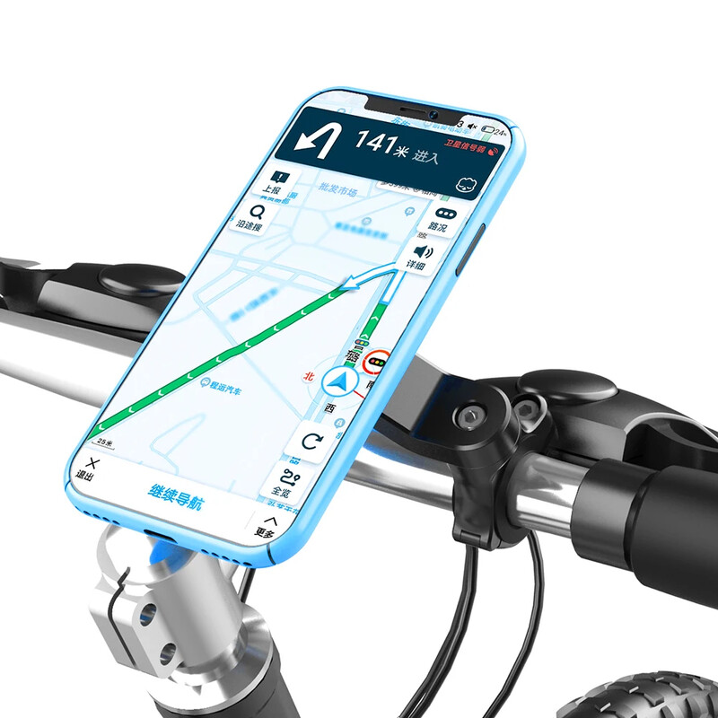 Suport telefon pentru biciclete pentru motociclete Suport pentru telefon pentru biciclete Quad Lock Suport pentru biciclete Suport rotativ la 360° pentru navigare Suport de securitate