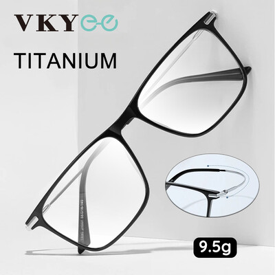 VICKY Titanium Classic Ανδρικά τετράγωνα κουφώματα Γυαλιά ανάγνωσης κατά του μπλε φωτός Myopia μπορούν να προσαρμοστούν συνταγογραφούμενα γυαλιά 007