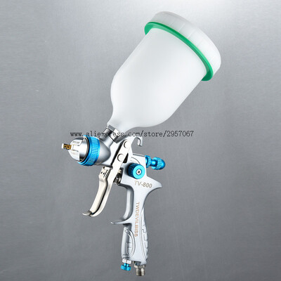 hvlp dažų purškimo pistoletas Automobilių dažymo pistoletas Gravity Feed dažų dezinfekavimo priemonė automotiva airbrush dažų purkštuvai su išsegamu dažų puodeliu