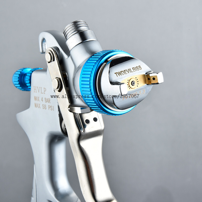 hvlp dažų purškimo pistoletas Automobilių dažymo pistoletas Gravity Feed dažų dezinfekavimo priemonė automotiva airbrush dažų purkštuvai su išsegamu dažų puodeliu