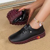 Tossud Naised Kingad Loaferid Paelad Nahk Lame Uus Kevad 2023 Vabaaja mugavad ema kingad Mujer Zapatos Chaussure Femme