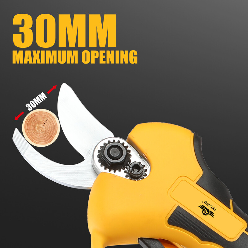 Foarfece de tăiere fără fir reîncărcabile LYUWO, unealtă electrică de tăiere în ghiveci pentru pomi fructiferi, 20 V fără perii, 30 mm