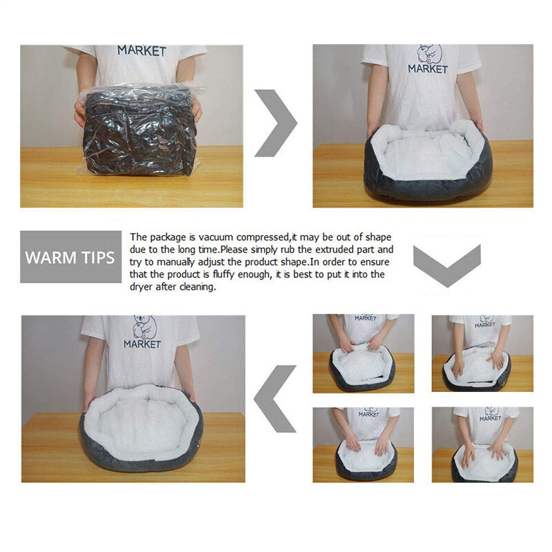 Šunų guolis kačių lovas su pastorintu PP medvilniniu šunų guoliu ir sofaTinka mažo šuniuko katės guoliui