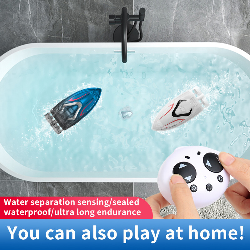 Mini Rc čamac Dječje igračke Brod na daljinsko upravljanje za bazen Radio upravljani gliser Dječji poklon Vodootporne električne igračke