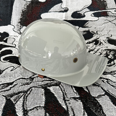 Motociklu ķivere Vīriešu retro moto ķiveres ar pusi sejas beisbola cepures personības Capacete De Moto DOT sertifikācijas riteņbraukšanas ķivere