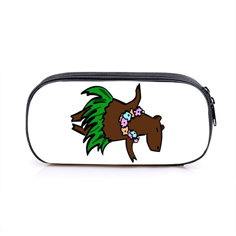 2024 Capybara Capibala Παιδική φορητή τσάντα μολυβιού για μαθητές Δημοτικού Σχολείου Μεγάλης χωρητικότητας Πολυεστερική τσάντα χαρτικής Τσάντα μολύβι 