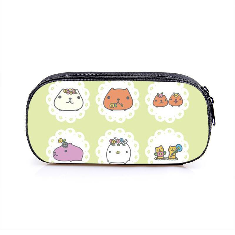 2024 Capybara Capibala Παιδική φορητή τσάντα μολυβιού για μαθητές Δημοτικού Σχολείου Μεγάλης χωρητικότητας Πολυεστερική τσάντα χαρτικής Τσάντα μολύβι 