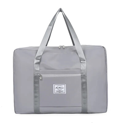 1 vnt Rožinė/mėlyna/pilka kelioninis didelės talpos krepšys Užtrauktukas Nešiojamas sportinis krepšys Universali sporto salės rankinė maža, vidutinė ir didelė