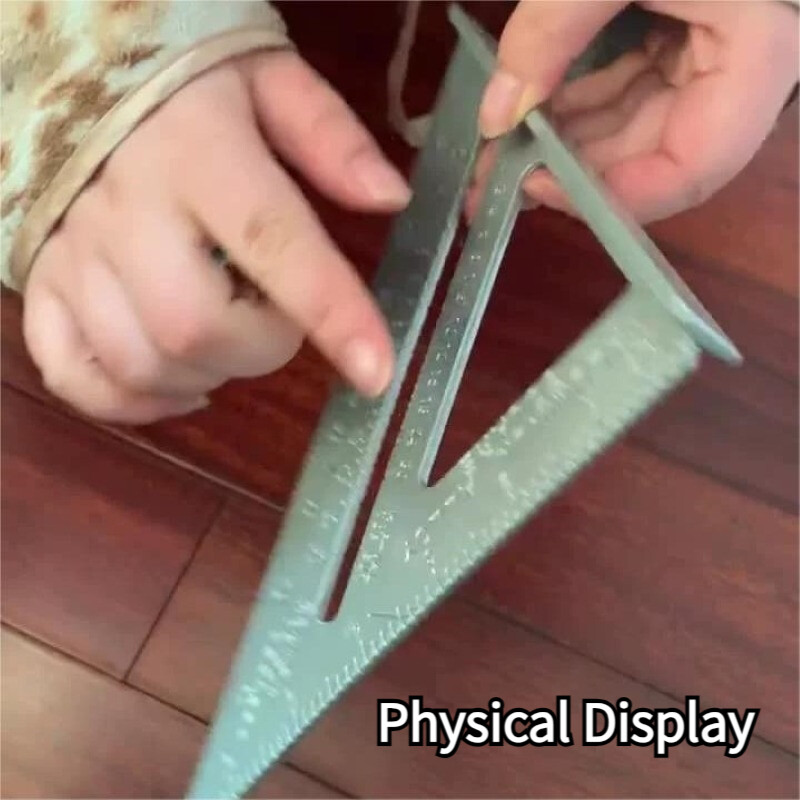 7 "Alumiiniumisulamist kolmnurga joonlaud Täpne paksendatud nurga joonlaud alumiiniumsulamist puidutöötlemise mõõtmine puidutöötlemise kolmnurga joonlaud