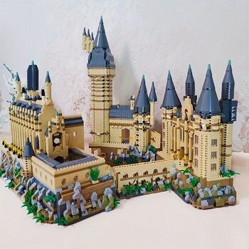 Micro Bricks City Creative Medieval Magic Castle Σειρά Σχολική Αρχιτεκτονική Palace Model Building Blocks Δώρα Παιχνίδια συναρμολόγησης για παιδιά