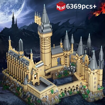 Micro Bricks City Creative Medieval Magic Castle Σειρά Σχολική Αρχιτεκτονική Palace Model Building Blocks Δώρα Παιχνίδια συναρμολόγησης για παιδιά