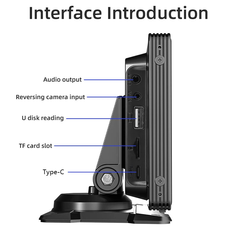 10,26 colio automobilio veidrodinis radijo daugialypės terpės vaizdo grotuvas Universalus belaidis „Carplay“ „Android Auto“ ekranas su „Bluetooth“ galinio vaizdo kamera