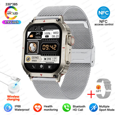 Νέο Sport GPS Rugged Military Smart Watch Ανδρικά ρολόγια Ftiness IP68 Αδιάβροχα 1,95`` AI Voice NFC Bluetooth Call Smartwatch 2024
