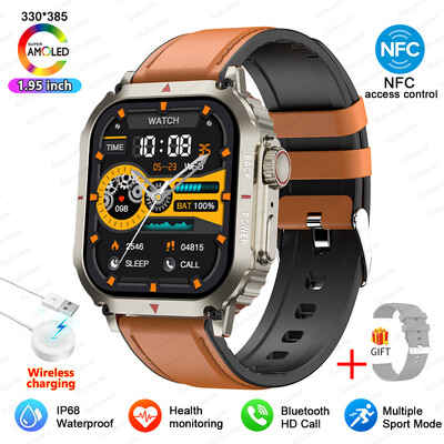 Νέο Sport GPS Rugged Military Smart Watch Ανδρικά ρολόγια Ftiness IP68 Αδιάβροχα 1,95`` AI Voice NFC Bluetooth Call Smartwatch 2024