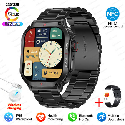 Νέο Sport GPS Rugged Military Smart Watch Ανδρικά ρολόγια Ftiness IP68 Αδιάβροχα 1,95`` AI Voice NFC Bluetooth Call Smartwatch 2024