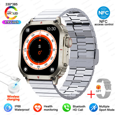 Νέο Sport GPS Rugged Military Smart Watch Ανδρικά ρολόγια Ftiness IP68 Αδιάβροχα 1,95`` AI Voice NFC Bluetooth Call Smartwatch 2024