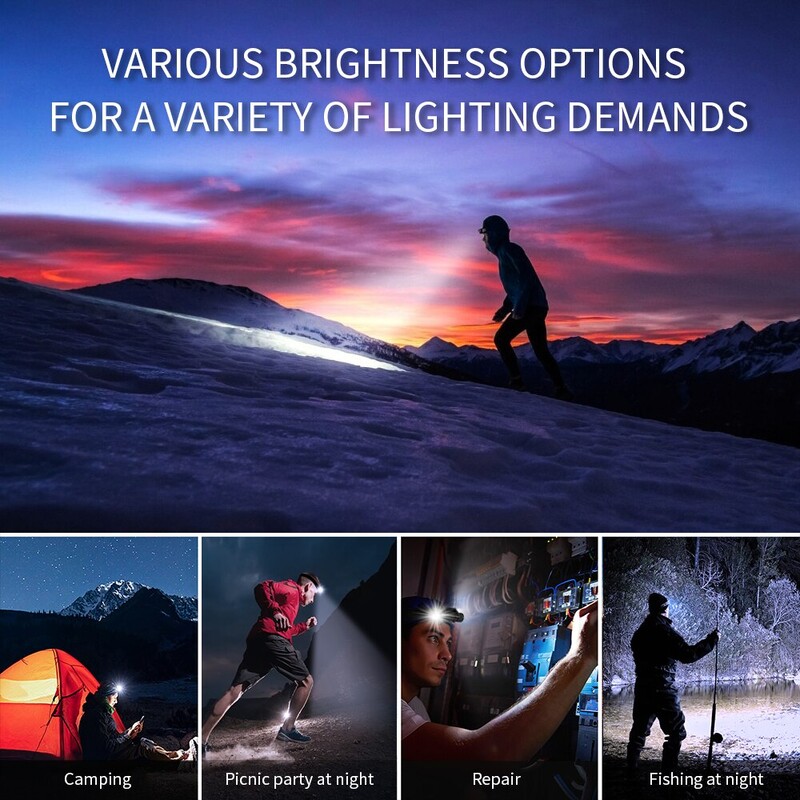 NATFIRE HS50 esilatern Laetav 3400mAh esituli 1000LM LED USB C Laetav magnetiline saba töölaagri tuli