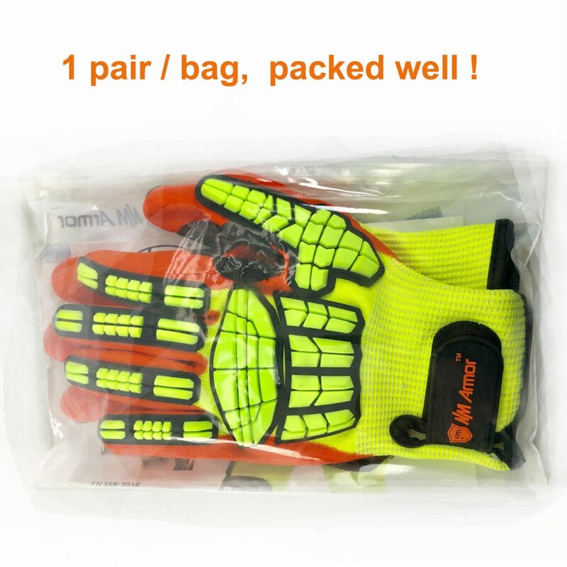 NMSafety vibratsioonivastased kaitsvad töökindad, kõrge kvaliteediga lõikekindlad õlikindla nitriiliga kastetud peopesakindaga