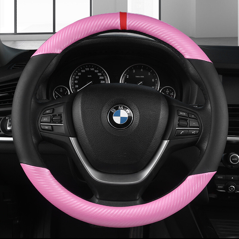 CFZ perforeeritud mustriga süsinikkiust auto roolikatte hulgimüük uued spordiärid, piiriülesed rooliratta katte sisetarvikud