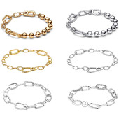 2024 m. nauja „Hot Sale Fashion Link“ grandinės apyrankė, tinkanti „pasidaryk pats“ su mažomis „ME Charms“ jungtimis apyrankės „Classic Me“ apyrankė, gražios dovanos