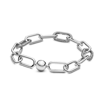 Βραχιόλι με αλυσίδα 2024 Hot Sale Fashion Link Fit DIY With Small ME Charms Connector βραχιόλια Classic Me Bracelet Ωραία δώρα