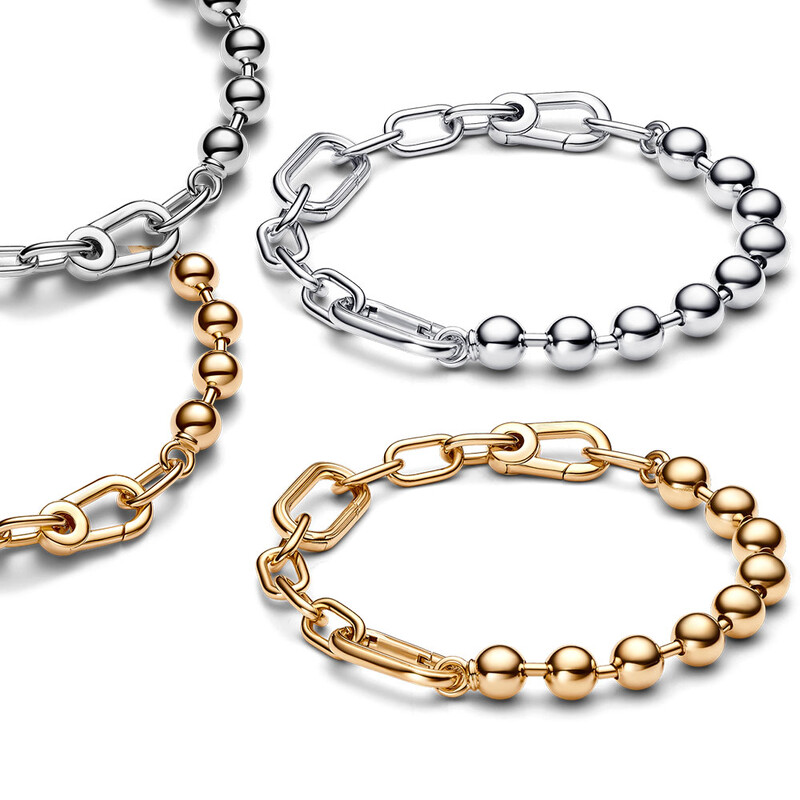 2024 m. nauja „Hot Sale Fashion Link“ grandinės apyrankė, tinkanti „pasidaryk pats“ su mažomis „ME Charms“ jungtimis apyrankės „Classic Me“ apyrankė, gražios dovanos