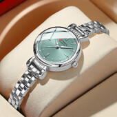 CURREN-Elegant suknelių laikrodis moterims, prabangus ir išskirtinis, 28 mm ciferblatas su blizgančiu kalnų krištoliniu akmeniu, kvarcinis rankinis laikrodis, naujas