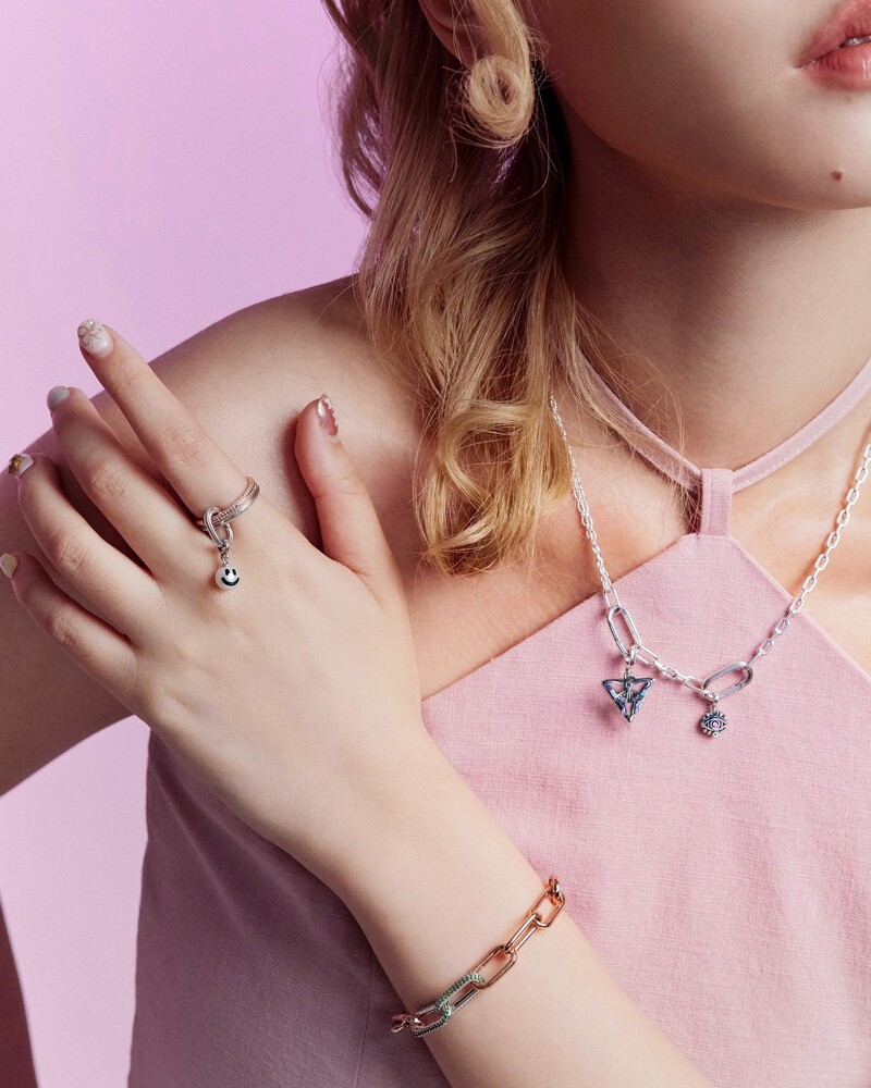 Nuoroda Grandininė apyrankė Pulsera ME kolekcija Perlų apyrankės žavesio festivaliui Mados papuošalai Dovana moterims