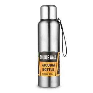 500/1000/1500 ml roostevabast terasest termos, suure mahutavusega vaakumkolb, kaasaskantav isoleeritud trumli trossiga termopudeliga