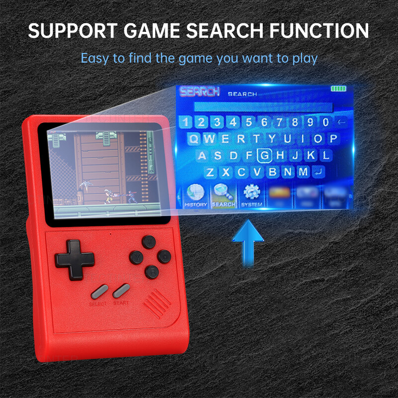 GB300 3,0-tolline AV-väljundekraan pihuarvuti mängukonsoolipleier Videomängukonsool sisseehitatud 6000 mäng SF/SFC/GB/GBA jaoks