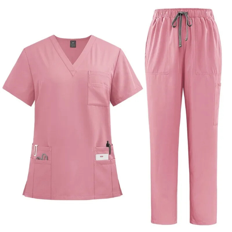 Uniforme medicale unisex bărbați femei haine de alăptare costum de frumusețe seturi de scrub pentru asistentă medic dentist îmbrăcăminte de lucru clinice topuri pantaloni