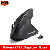 Mouse vertical IHOYI Ergonomic 2.4GHz Mouse optice fără fir 3 DPI reglabil 800/1200/1600 6 butoane pentru laptop PC computer