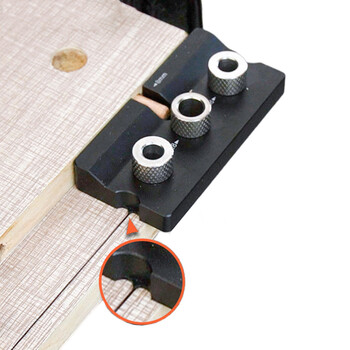 Εργαλείο ξυλουργικής 3 σε 1 Doweling Jig Kit -Ρυθμιζόμενος εντοπιστής τρυπών με ξύλινο πείρο από αλουμίνιο Pocket Hole Jig, Εργαλείο οδηγού τρυπανιού για τρύπες ντουλαπιού